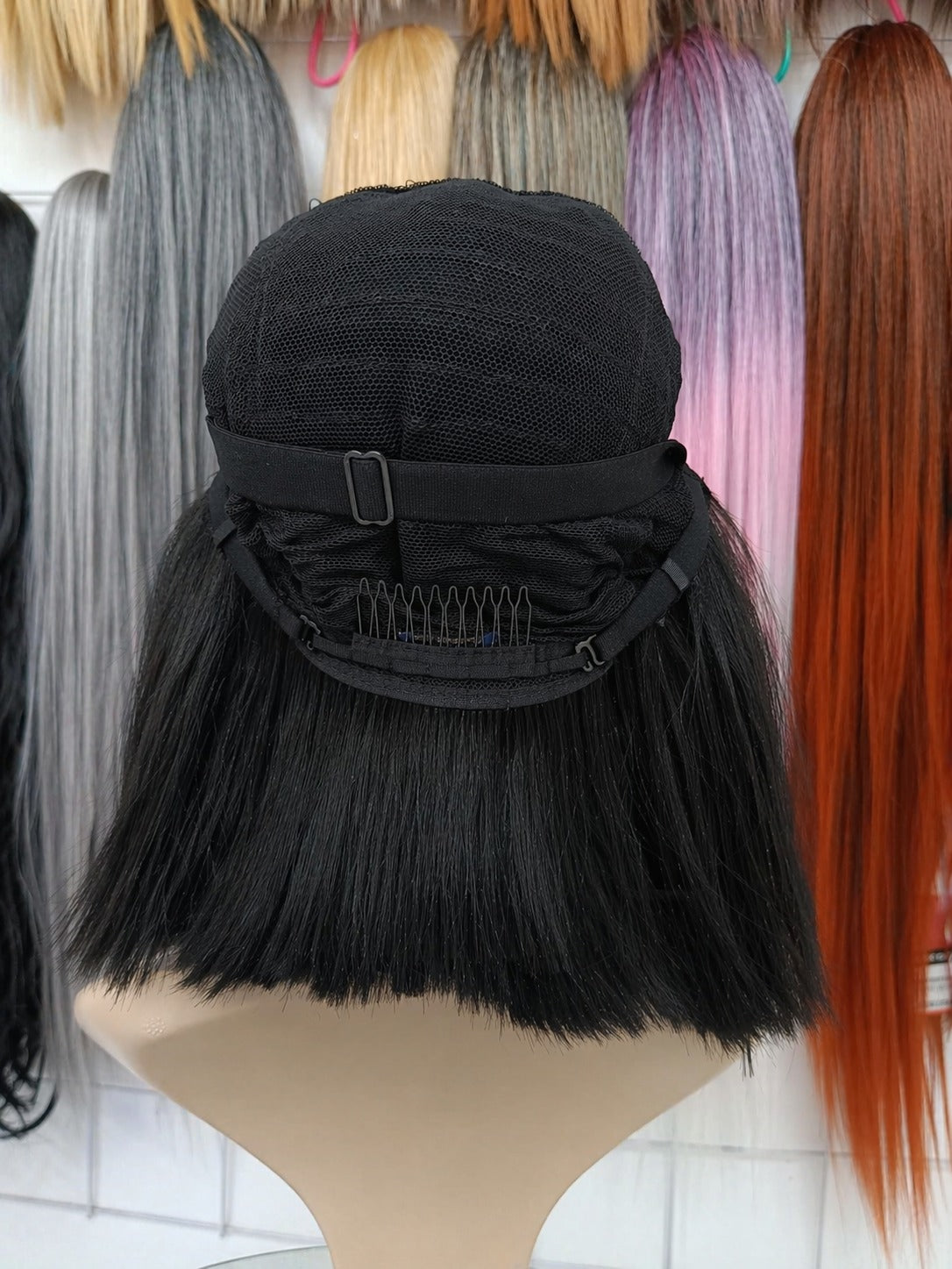 Peluca Valeria – Lets Lace- Corte Bob -Tono Negro Intenso