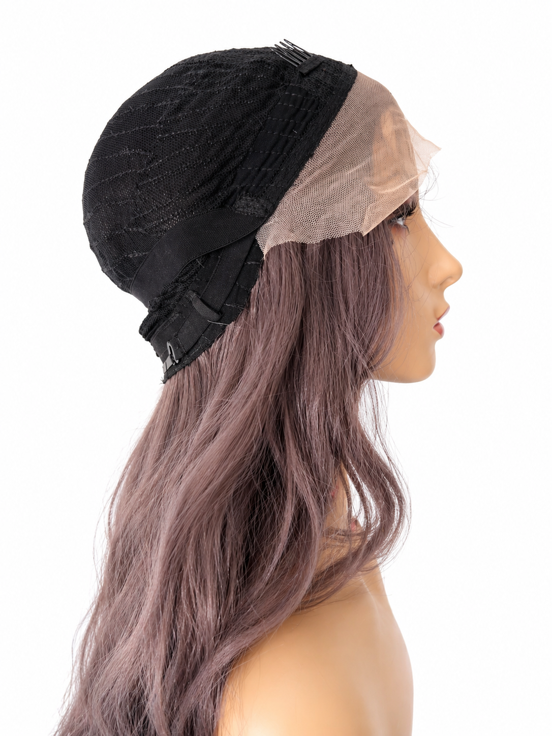Peluca Chloe – Lace Front- Ondulada- Premium -Tono Gris Cenizo