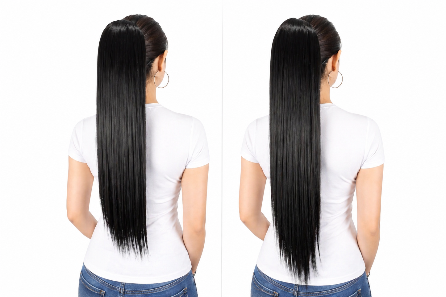 Coleta Anna Lacia 24"/26" Variedad de tonos 2 looks en 1