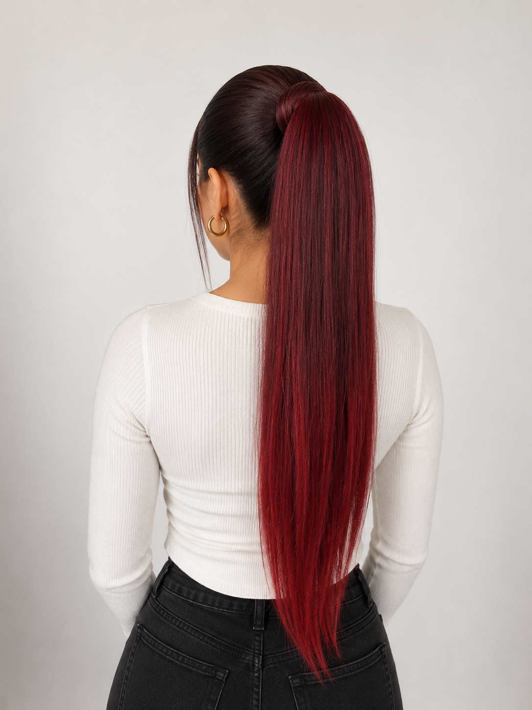 Coleta Lacia 50% cabello humano 28" Variedad de tonos