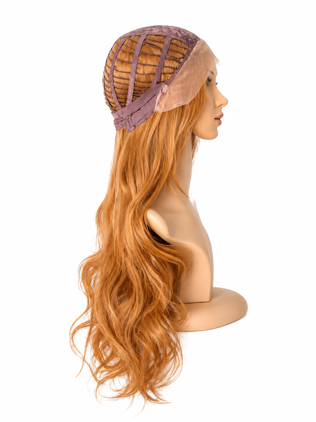 Peluca Ibbie – Lace Front - Ondulada -Tono Rubio Dorado Intenso