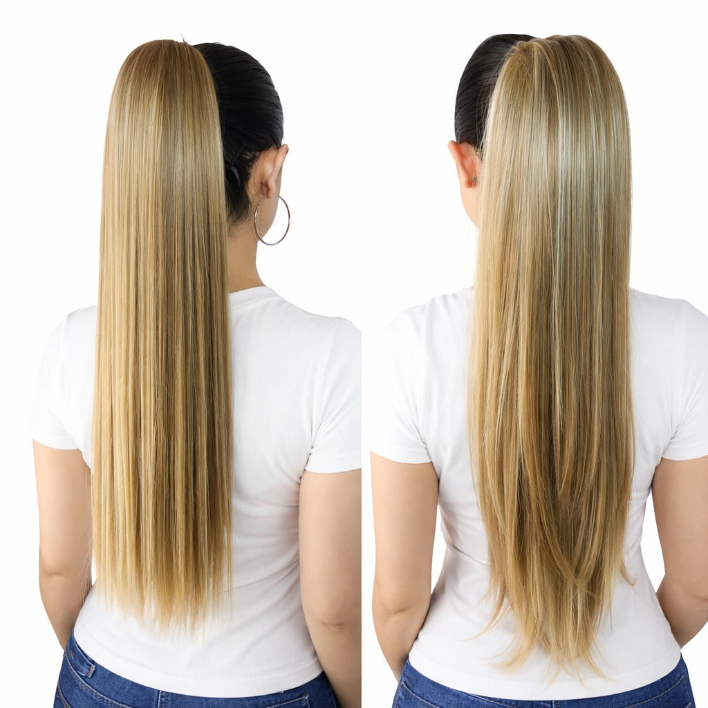 Coleta Anna Lacia 24"/26" Variedad de tonos 2 looks en 1