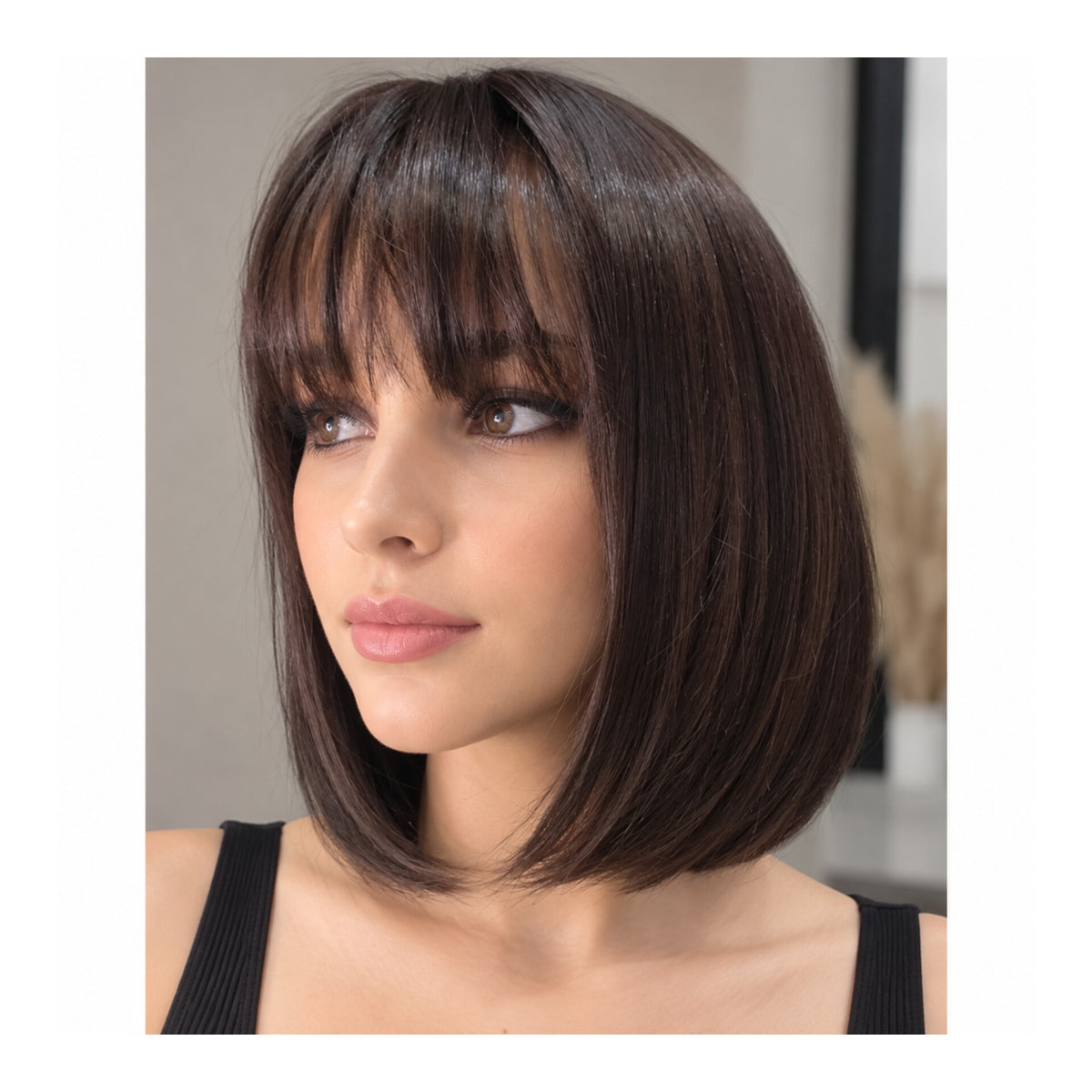 Peluca Teresa/Castaño #6 Premium-Corte Bob