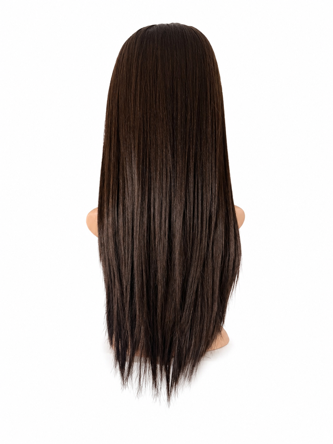 Peluca Renata- Oncológica- Libre peinado- Tono Castaño Mezcla de cabello humano