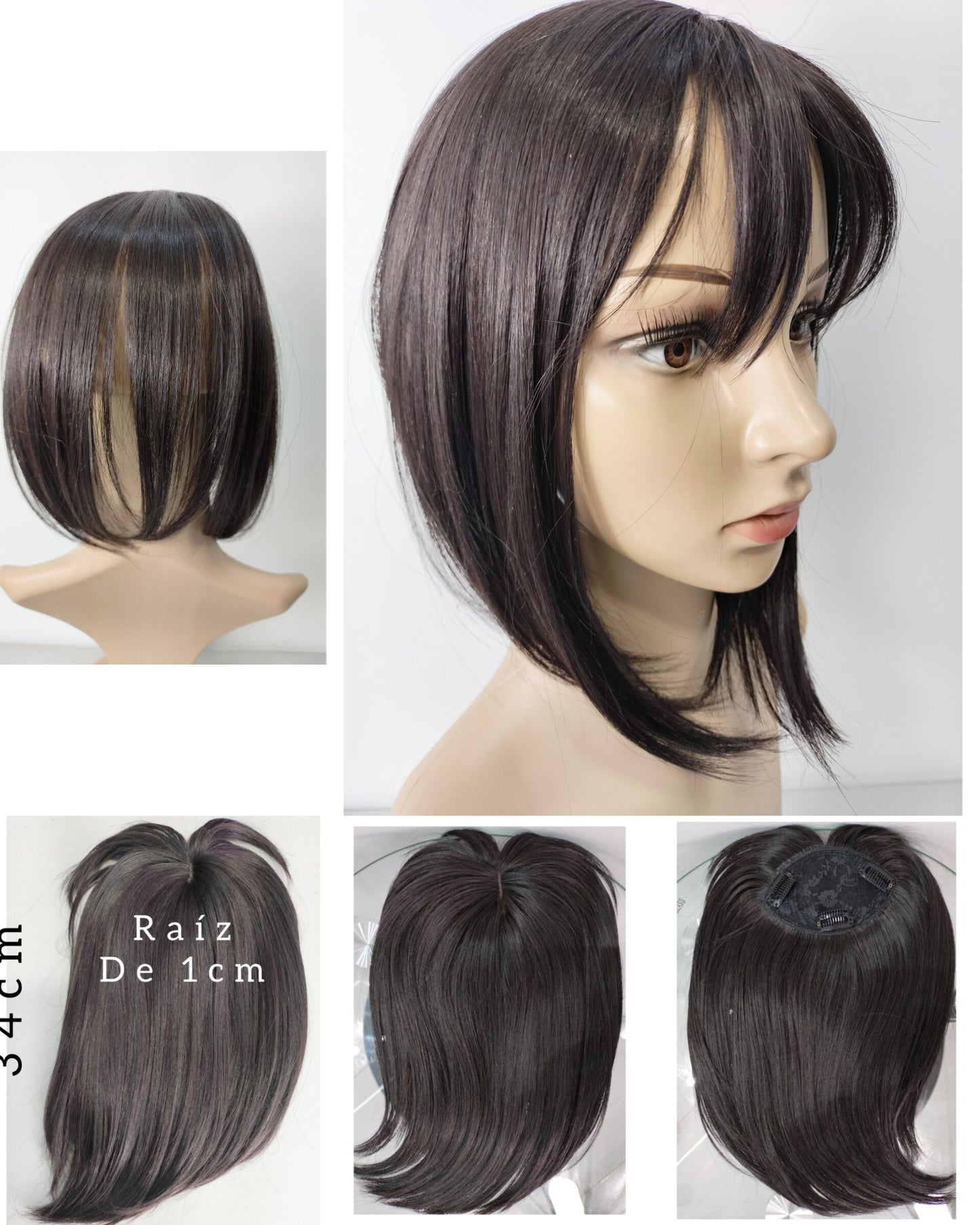 Toupe de cabello Premium variedad de tonos/Aporta volumen