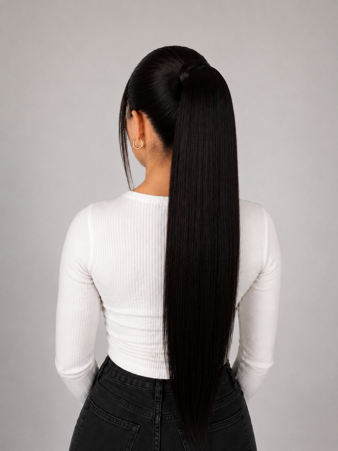 Coleta Lacia 50% cabello humano 28" Variedad de tonos
