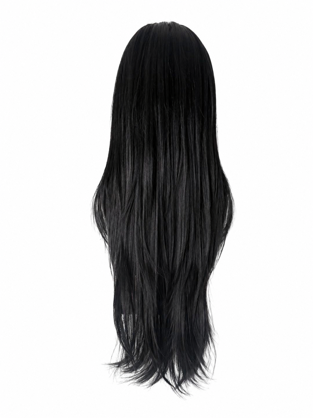 Peluca Emma- Corte Degrafilado en Capas- Lace Front Tono Negro Intenso