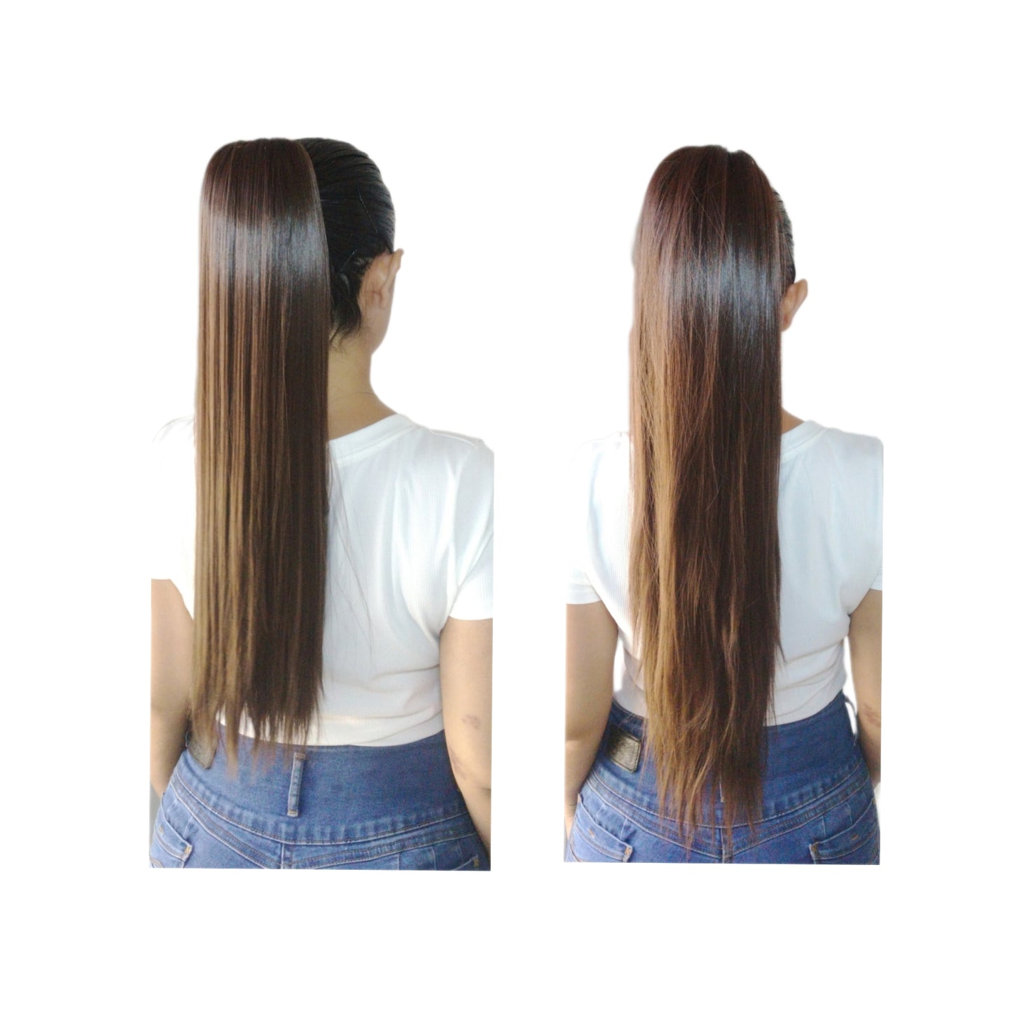 Coleta Anna Lacia 24"/26" Variedad de tonos 2 looks en 1