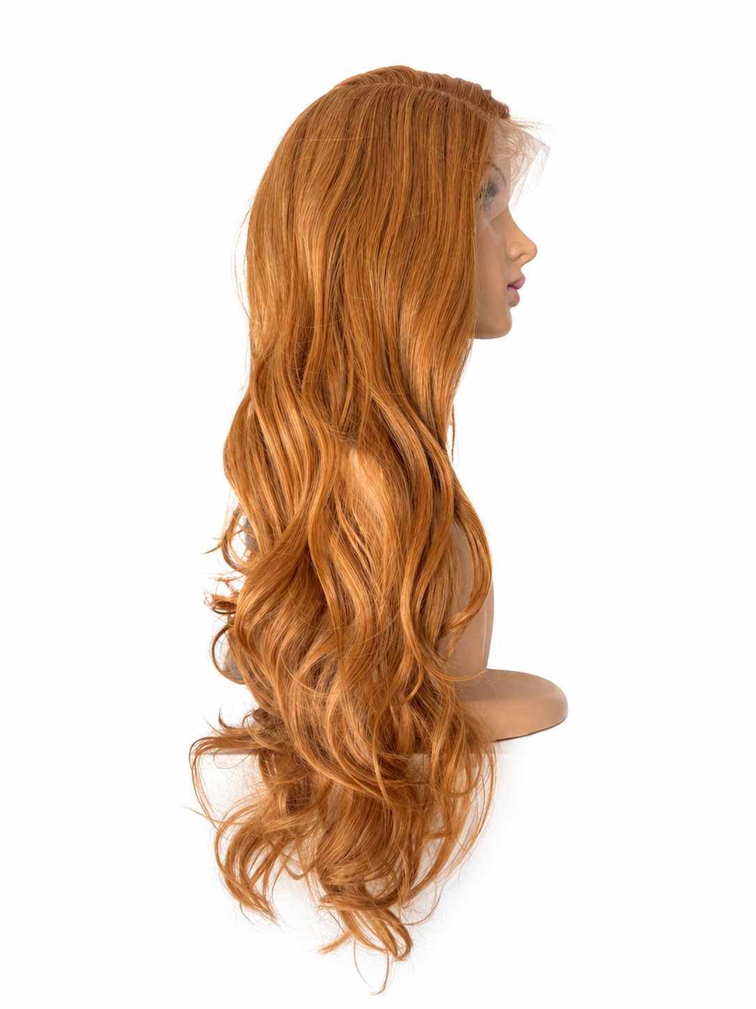 Peluca Ibbie – Lace Front - Ondulada -Tono Rubio Dorado Intenso