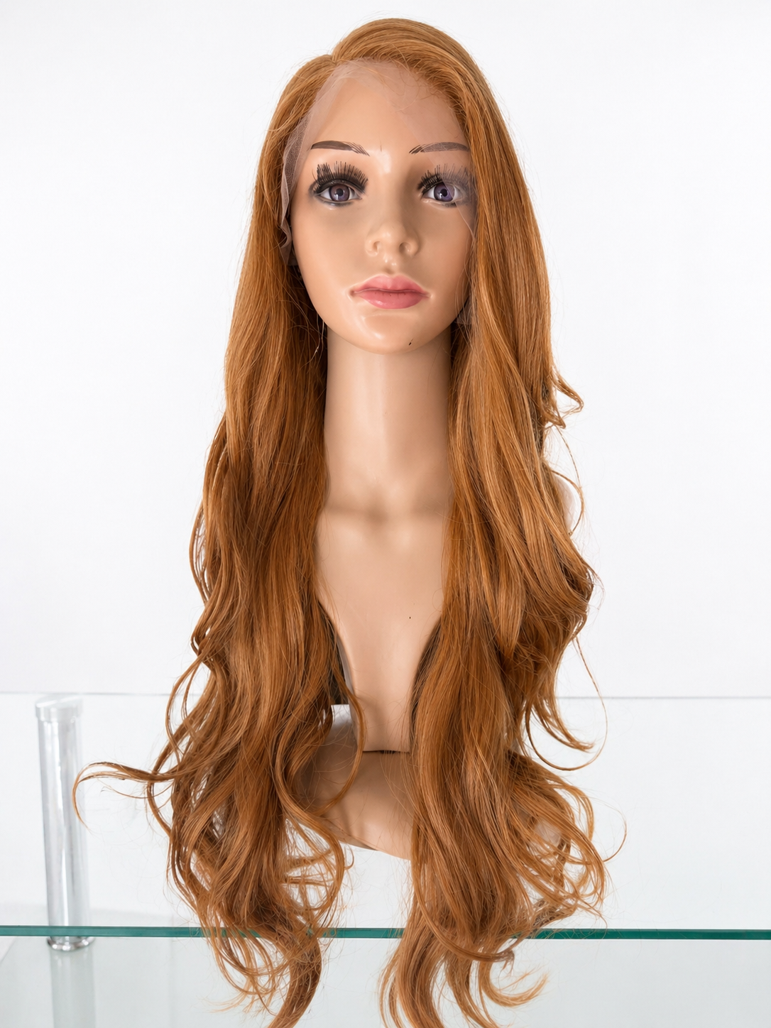 Peluca Ibbie – Lace Front - Ondulada -Tono Rubio Dorado Intenso