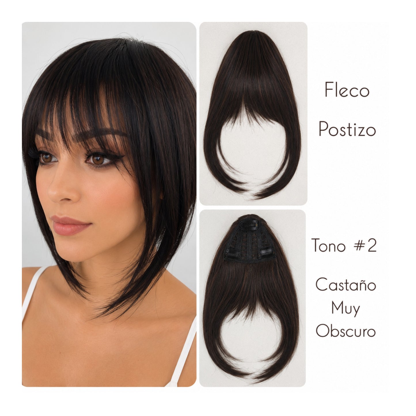 Fleco Postizo Variedad de tonos