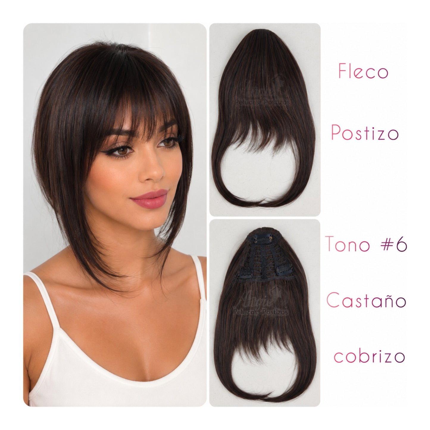 Fleco Postizo Variedad de tonos