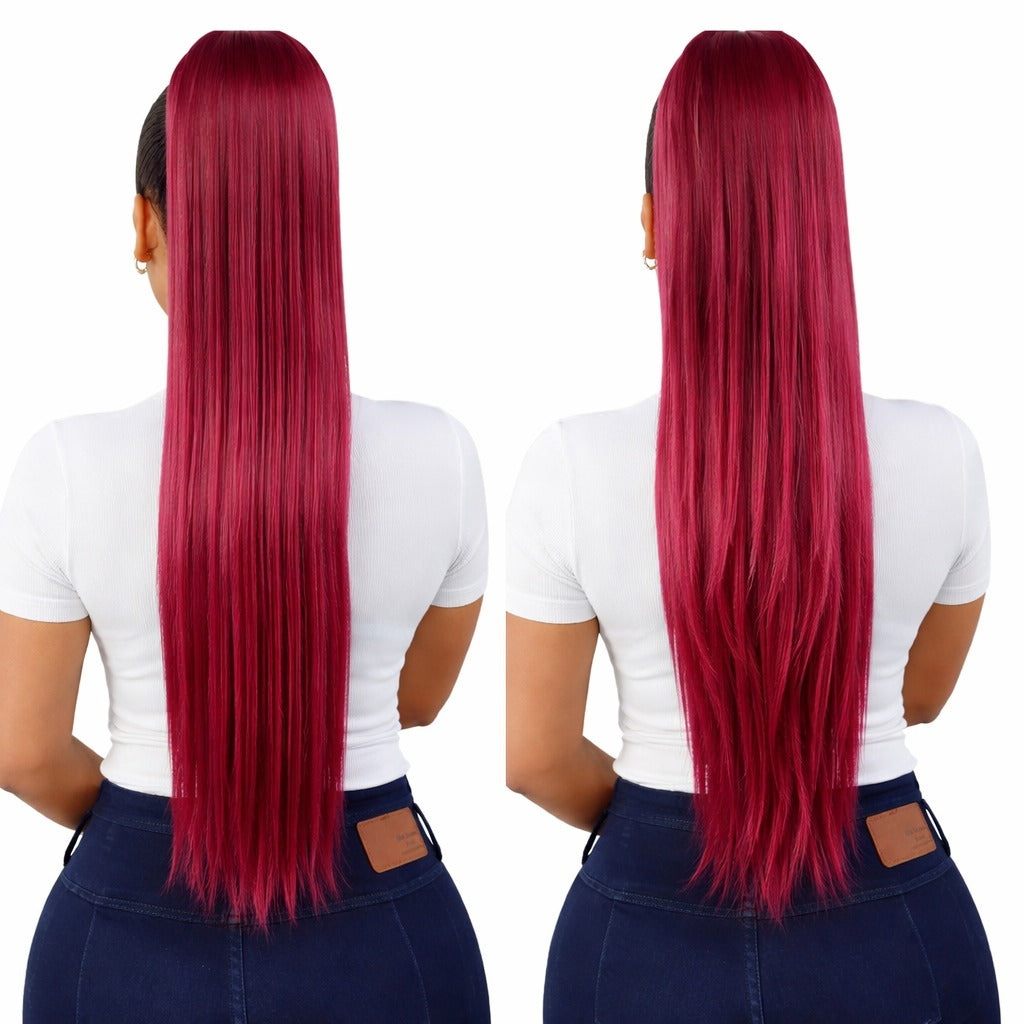 Coleta Anna Lacia 24"/26" Variedad de tonos 2 looks en 1