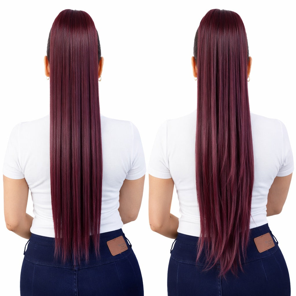 Coleta Anna Lacia 24"/26" Variedad de tonos 2 looks en 1