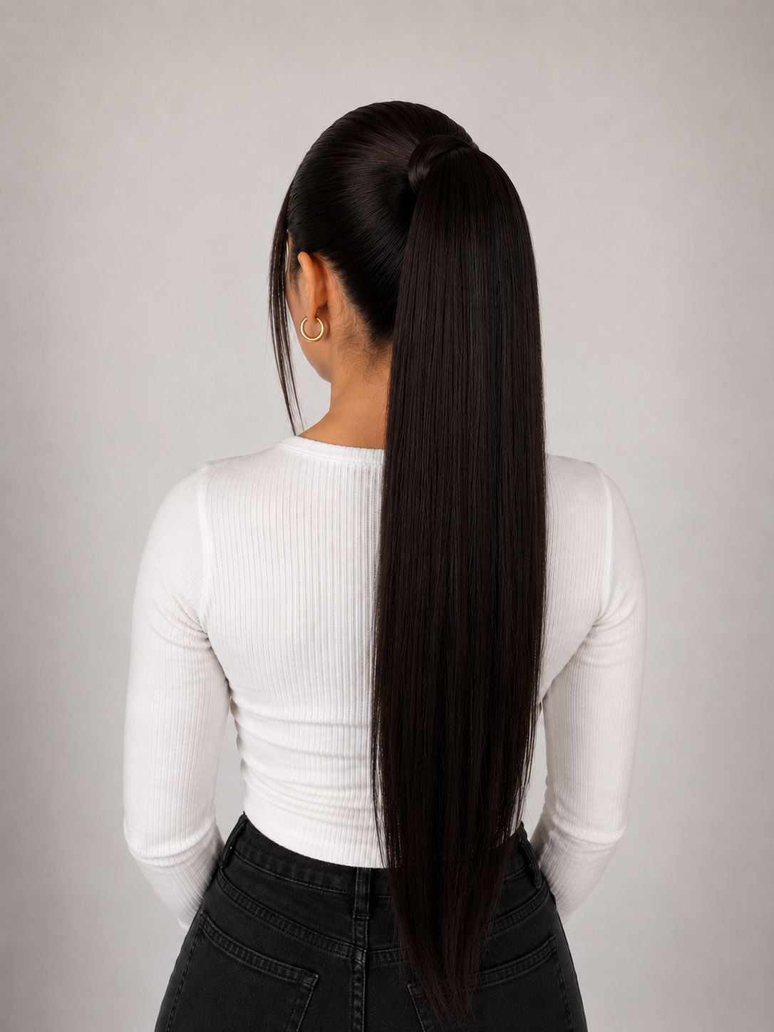 Coleta Lacia 50% cabello humano 28" Variedad de tonos