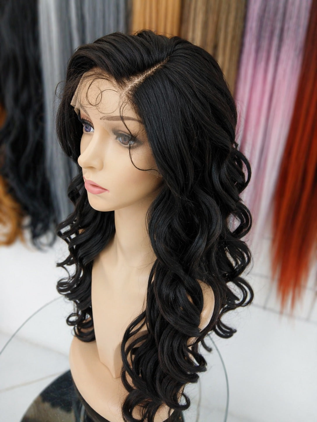 Peluca Anny – Lace Front - Corte Degrafilado/Capas -Tono Castaño Obscuro