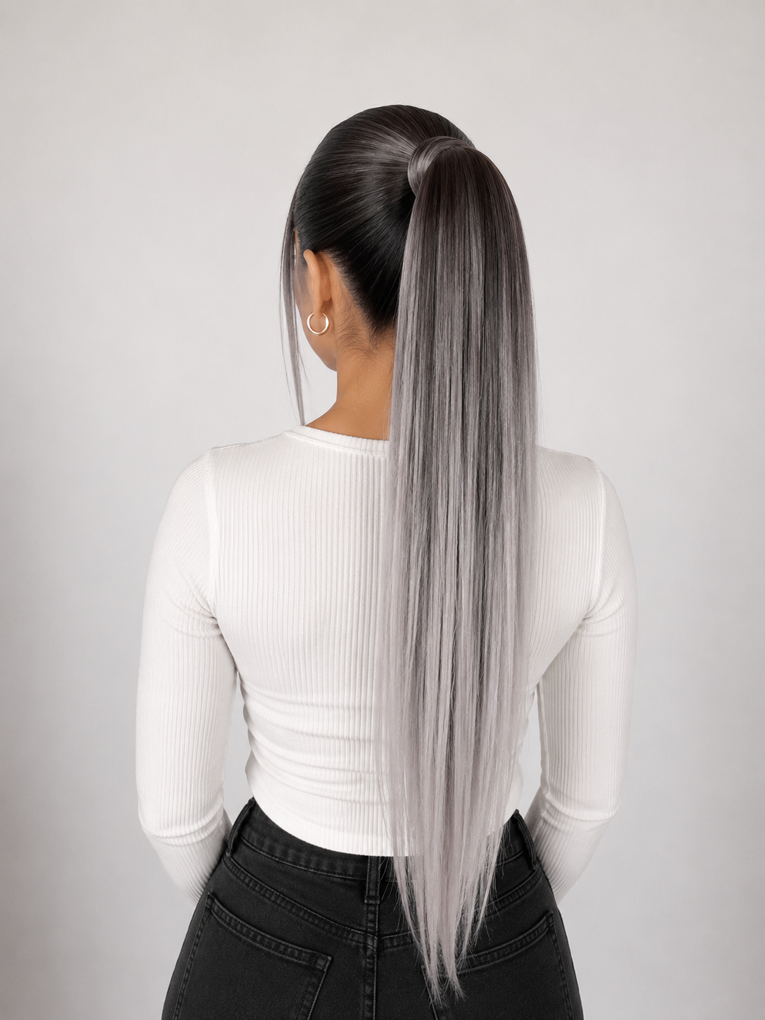 Coleta Lacia 50% cabello humano 28" Variedad de tonos