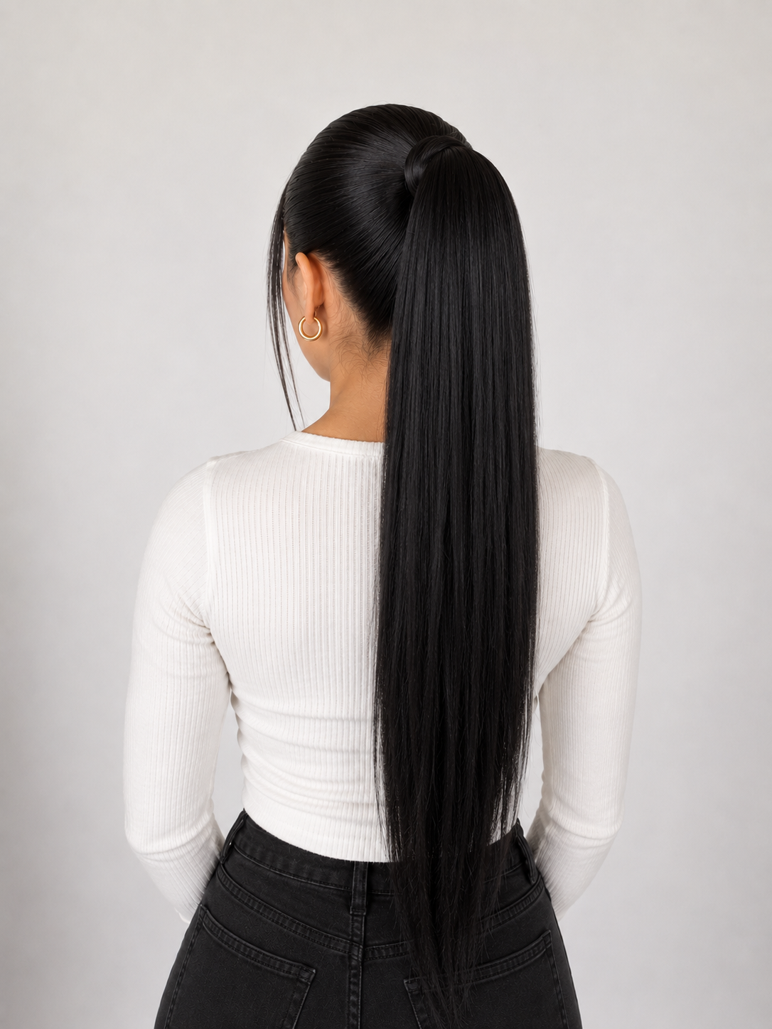 Coleta Lacia 50% cabello humano 28" Variedad de tonos