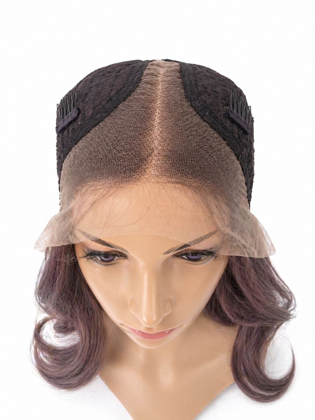 Peluca Chloe – Lace Front- Ondulada- Premium -Tono Gris Cenizo