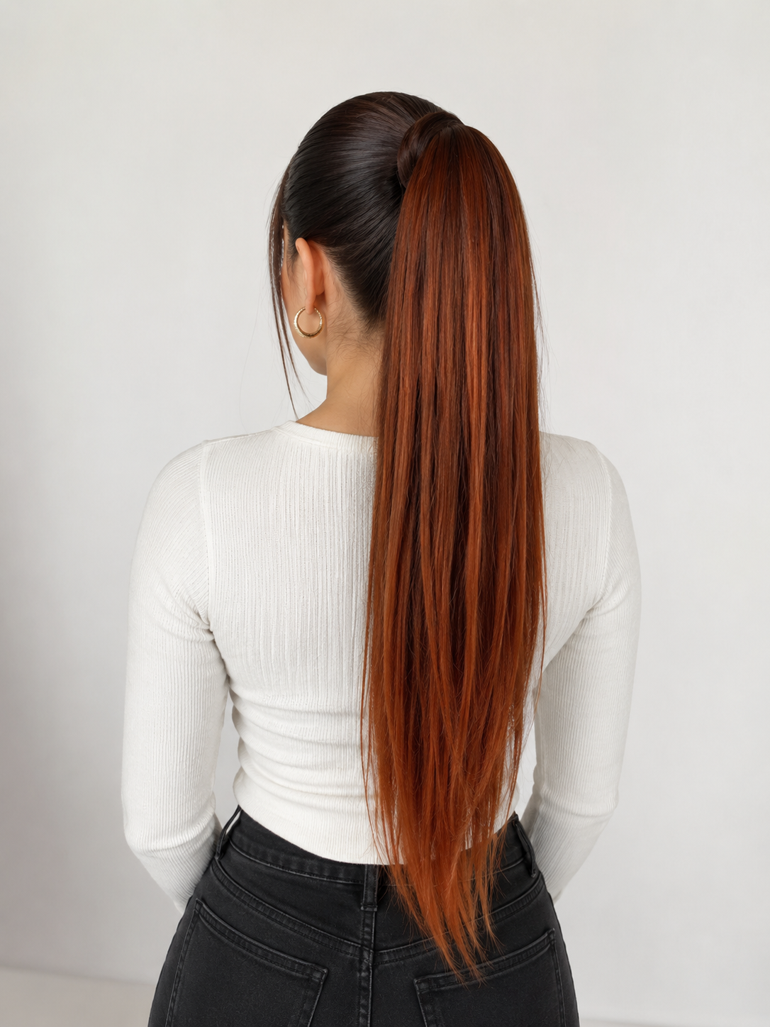 Coleta Lacia 50% cabello humano 28" Variedad de tonos