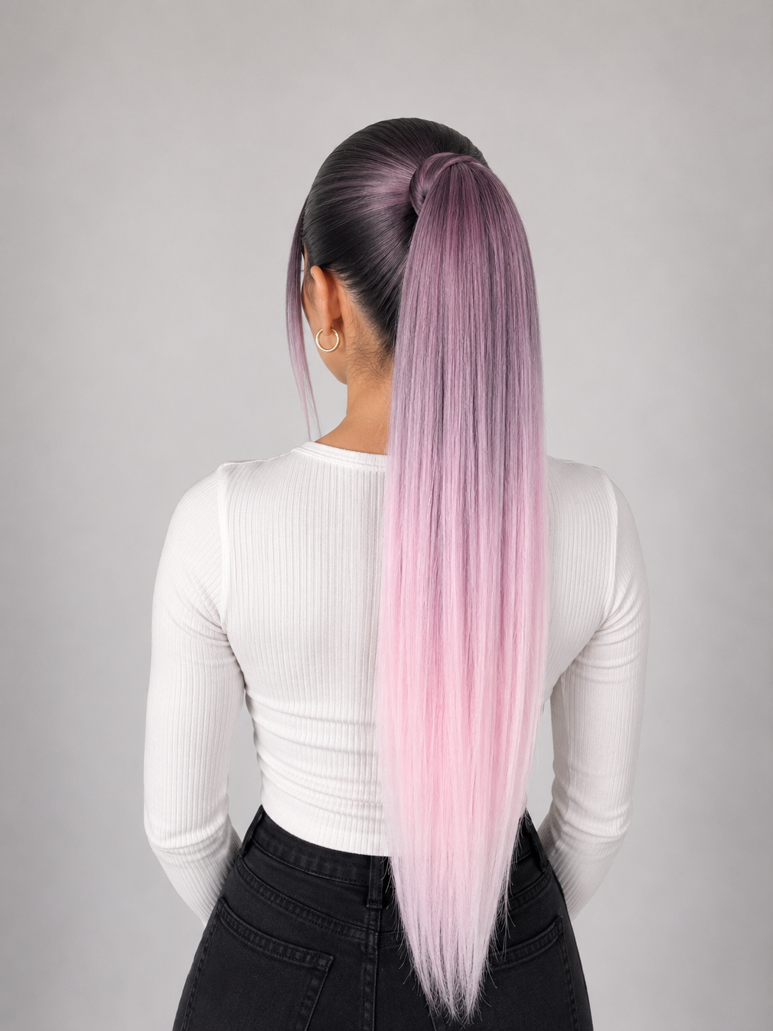 Coleta Lacia 50% cabello humano 28" Variedad de tonos