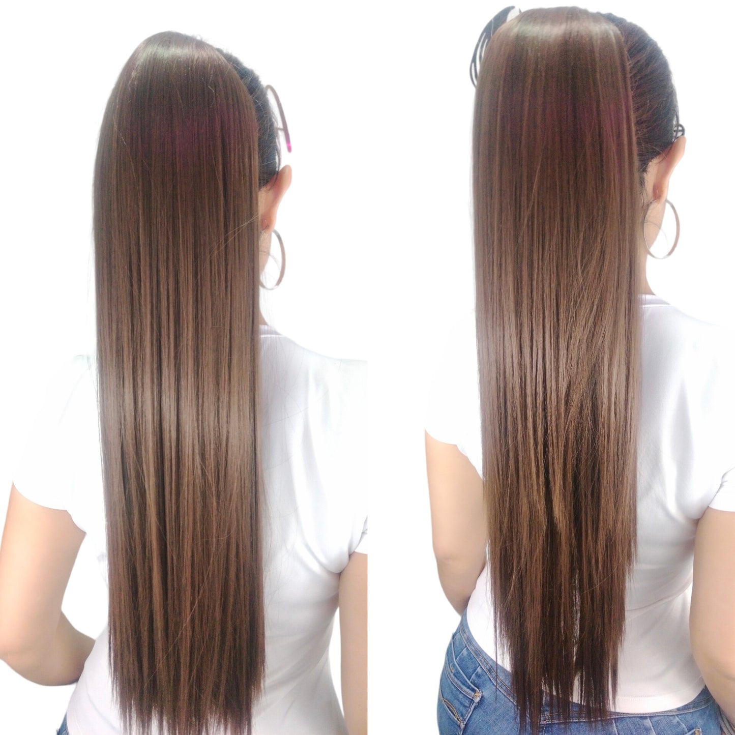 Coleta Anna Lacia 24"/26" Variedad de tonos 2 looks en 1